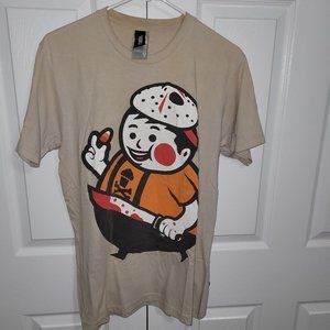 Johnny Cupcakes Tee "2009 Halloween" Size M Tan